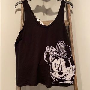 Minnie Mouse Tank - swoop back and bow detail